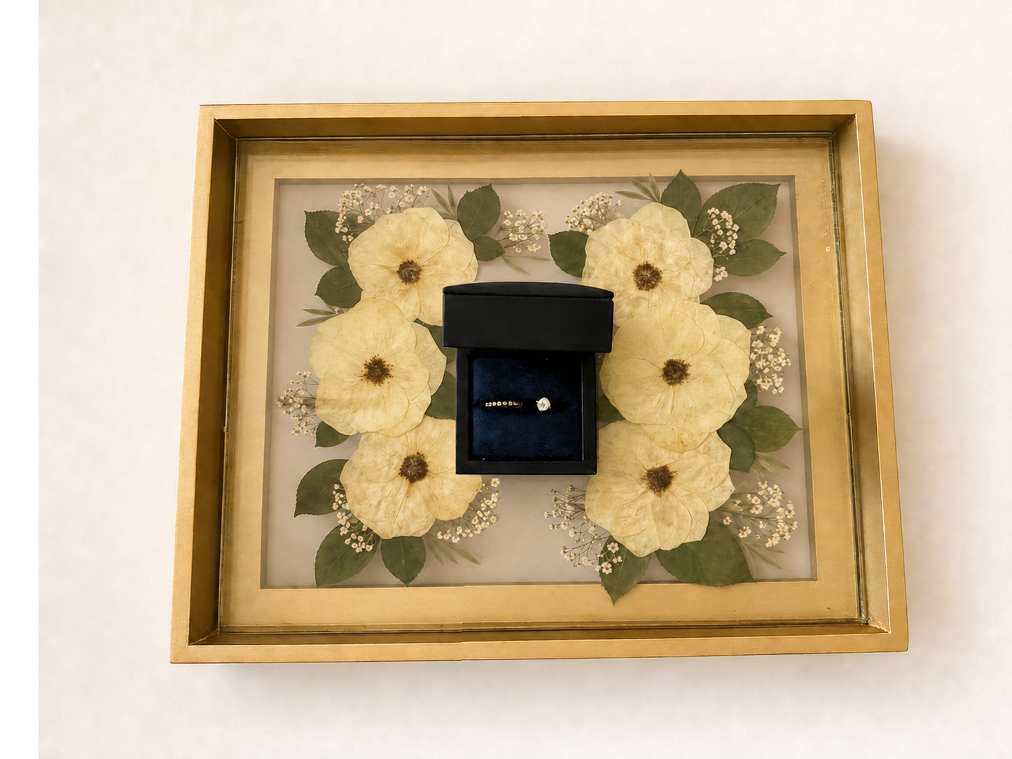 Floret Proposal Rings Tray